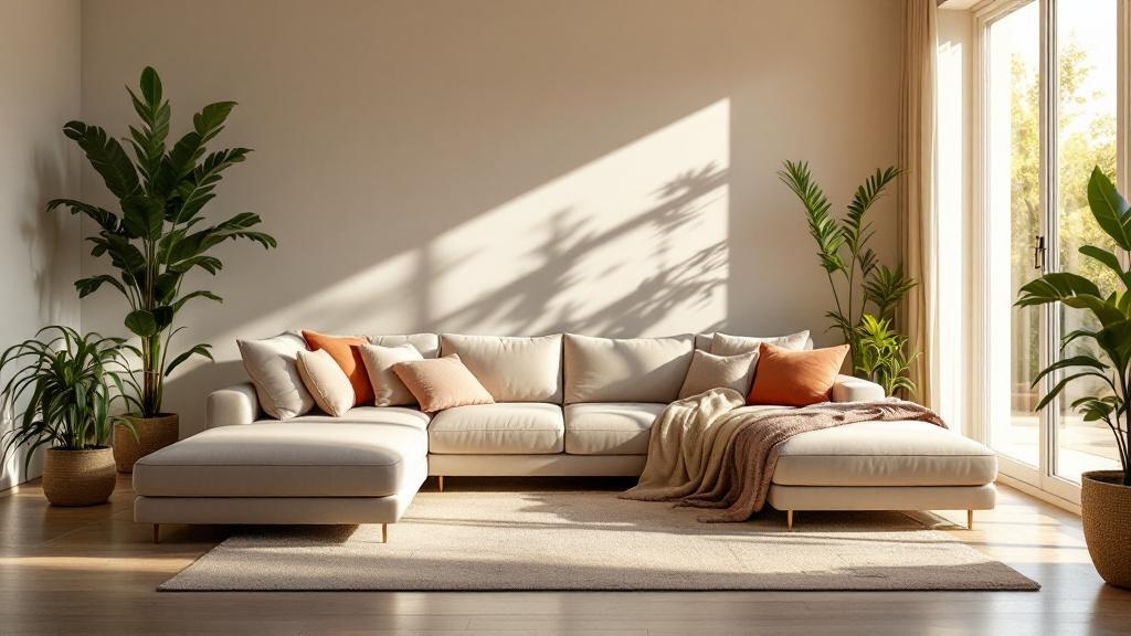 Comfortable home interior with modern HVAC comfort